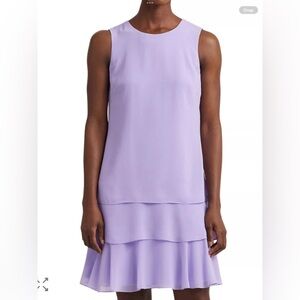 Lauren Ralph Lauren Crinkle Georgette
Shift Dress Light Lavender Size 12